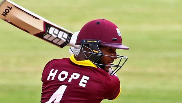 Shai Hope announced himself with a century in international arena at Lord's
